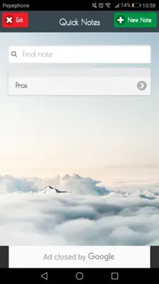 Quick Notes android App screenshot 0